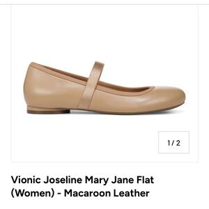 Vionic Macaroon Leather Joseline Mary Jane Flat